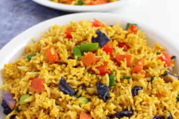 vegan low FODMAP fried rice, gluten free